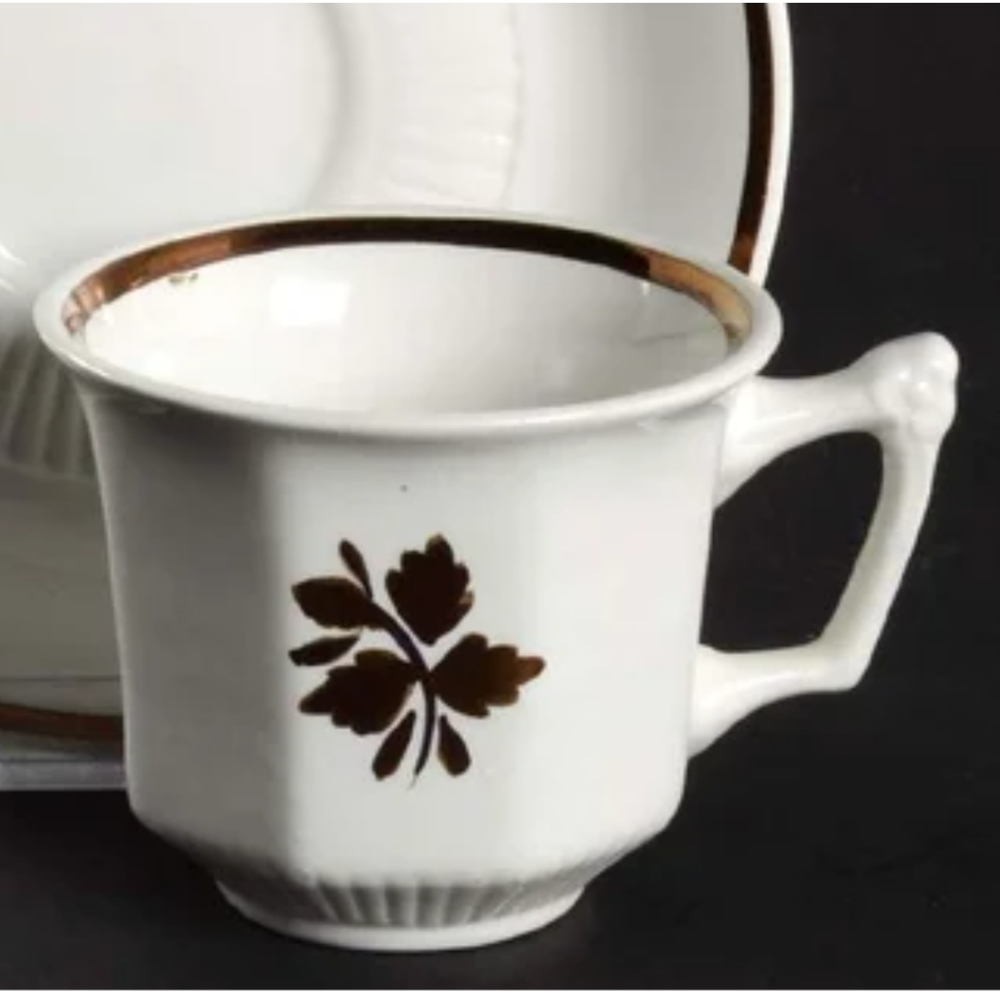 Adams English tea leaf stoneware china 3 pcs set.